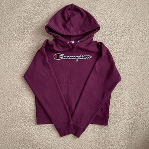 Champion sweatshirt size Medium but fits small (see images for measurements)